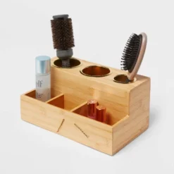 12" X 7" X 6" Bamboo Hair Tools Organizer With 5pc Magnets - Brightroom™ -Furniture Store GUEST 037fa776 5869 4dee 8186 ef33ca2baf73