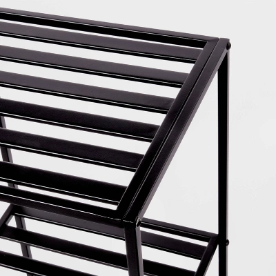 Tall Bath Storage Tower Black Metal - Brightroom™ 4 Tall Bath Storage Tower Black Metal - Brightroom™ - Image 2