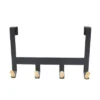 Mixed Material Over The Door 4 Hooks Rail Light Wood On Matte Black - Brightroom™ 1 Mixed Material Over The Door 4 Hooks Rail Light Wood On Matte Black - Brightroom™ -Furniture Store GUEST 176f652f 21a4 4d1a 9000 0481dc65e835