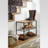 3 Tier Shoe Rack Black Metal With Natural Wood - Brightroom™ -Furniture Store GUEST 1f2cceea 00e7 47c8 8368 266f389021b9