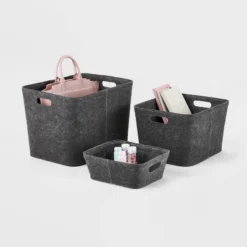 Felt Basket With Stitching - Brightroom™ -Furniture Store GUEST 28a9503f a4a1 4ba4 a7de 0e2505b67450