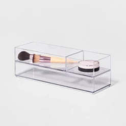 3 Bathroom Plastic Tray Beauty Organizer Set Clear - Brightroom™ -Furniture Store GUEST 28aee1c3 5eb3 439c 8ea4 2dbdc4bd6ddf