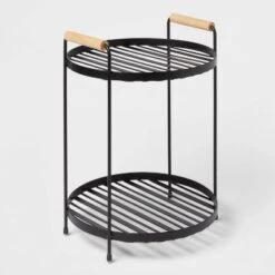 Round Vanity Organizer With Wood Handles - Brightroom™ -Furniture Store GUEST 29595118 98ba 4b78 8812 6ac78477e421