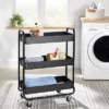 Wide Metal Utility Cart Black - Brightroom™ -Furniture Store GUEST 2cb3f13a 558f 410f 9d4b 88e4b757918a