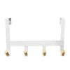 Mixed Material Over The Door 4 Hooks Rail Light Wood On Matte White - Brightroom™ -Furniture Store GUEST 3a8b2c5c ed67 4935 a154 d8918b7c1380