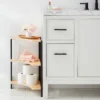 Small Space Wood Storage Cabinet Black Metal - Brightroom™ -Furniture Store GUEST 56bb8045 98bb 4d77 9788 3f9af44f6d28