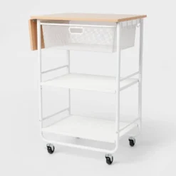 Metal Storage Cart With Mesh Drawer And Wood Top - Brightroom™ -Furniture Store GUEST 6a3f4f1c bcb3 4ae4 9689 38ee247e03c3