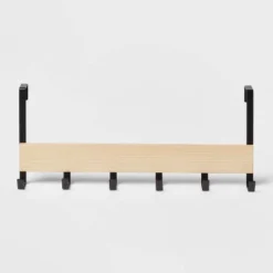 Large Over The Door Hook With Wood 6 Hooks - Brightroom™ 9 Large Over The Door Hook With Wood 6 Hooks - Brightroom™ -Furniture Store GUEST 6e3d4c8e 1b64 444c b060 7ff56ecf7122