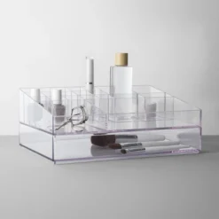 Bathroom Plastic Extra Large Cosmetic Organizer Clear - Brightroom™ -Furniture Store GUEST 7699a630 77d0 4c15 991b 3a57e72f815a
