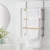 Over The Door Tiered Towel Rack With Wood - Brightroom™ -Furniture Store GUEST 98778a7f 8e0c 4c4a 9552 90944b50a1f8