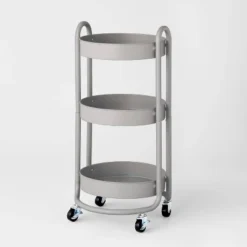 3 Tier Round Metal Utility Cart - Brightroom™ -Furniture Store GUEST a3f8786e 2813 41c1 b303 d6f067556317