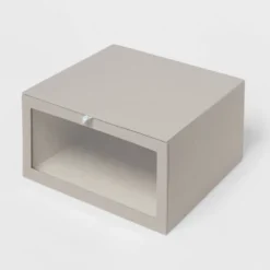 Hardside Fabric Front Open Bin Gray - Brightroom™ -Furniture Store GUEST a6f2fd32 5b4d 49c9 b59b eb2fbb5fd1b8