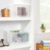Small Stackable Bins Front Opening Clear Plastic - Brightroom™ -Furniture Store GUEST a756acea 21b1 4d19 8c7f 2fcf21a22895