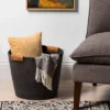 17" Coiled Rope Bin Warm Gray Charcoal - Brightroom™ -Furniture Store GUEST bcb22e1a a6ee 4a2d aa05 9920585d550e