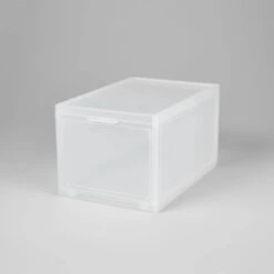 Small Stackable Bins Front Opening Clear Plastic - Brightroom™ -Furniture Store GUEST d14984ec d883 4043 91a2 cad190d9ba3c