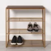 4 Tier Shoe Rack Brass With Walnut Wood - Brightroom™ -Furniture Store GUEST e31dce3a bdeb 4fd6 b72c 1d264900f33c