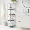 Tall Bath Storage Tower Black Metal - Brightroom™ 1 Tall Bath Storage Tower Black Metal - Brightroom™ -Furniture Store GUEST f059dd82 a456 472e 83ce 48a8588b0cf0