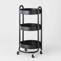3 Tier Round Metal Utility Cart - Brightroom™ -Furniture Store GUEST fa8f7cf8 9234 4e96 85ab cc5db6457cae